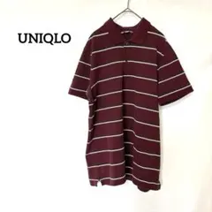 ♦︎UNIQLO 半袖　ポロシャツ　XL カジュアル　トップス　ボルドー