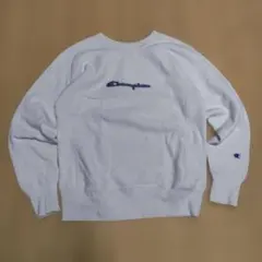 Champion リバースウィーブ ホワイト クルーネック トレーナー