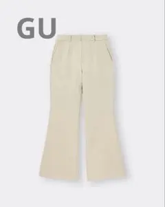 GU ストレッチフレアパンツ　Mサイズ　ベージュ