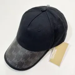 マイケルコース ベースボールキャップ 帽子 総柄 ロゴ メンズ レディース 黒