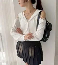 one after another NICE CLAUP リボンパーカー