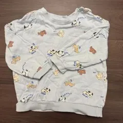 H&M 犬柄 スウェット トレーナー 90cm