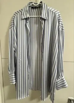 【美品】ZARA ストライプシャツ
