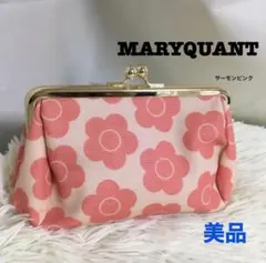 상태좋음 MARY QUANT マリークワント メイクポーチ がま口ポーチ 小物入れ