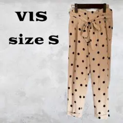 VIS ポルカドットカジュアルパンツ Sサイズのサムネイル