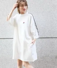 Heather FILA Tシャツワンピース ホワイトのサムネイル