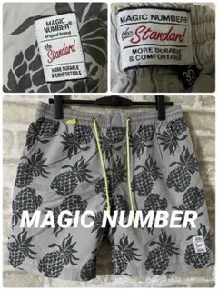 MAGIC NUMBER メンズL W32 ハーフパンツ　水着　水陸両用　パインのサムネイル