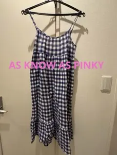 ギンガムチェック キャミワンピース