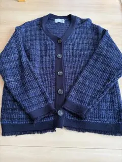 【ネイビー◎ツイード カーディガン】