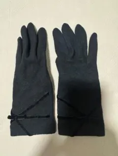ランバンレディース手袋黒のサムネイル