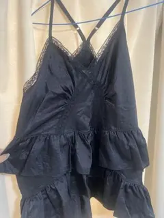 STYLENANDA キャミソール ブラック レース フリルのサムネイル