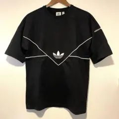 adidas Originals トレフォイル パイピングTシャツ 黒