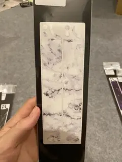 apple pencil 第2世代用シール・マーブルホワイト