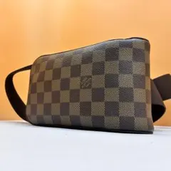 ルイヴィトン ダミエ エベヌ ジェロニモス ボディバッグ 新型金具 超美 