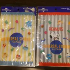 【新品】USJ ユニバーサルスタジオジャパン　ラッピングバッグ2種セットのサムネイル