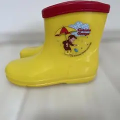おさるのジョージ 長靴 キッズ用 イエロー