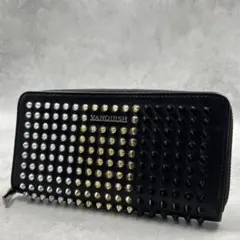 VANQUISH スタッズ ラウンドファスナー 長財布 8554