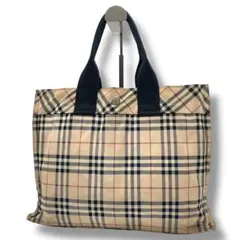 人気✨A4可 BURBERRY バーバリー トートバッグ ナイロン ノバチェック