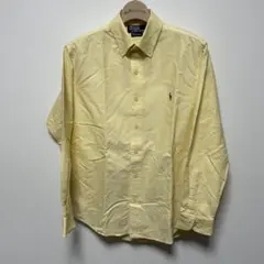 ポロバイラルフローレン　90’　オックスフォード　長袖　黄　M カスタムフィット