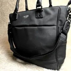 ​ビームスハート 2WAY トートバッグ A4可 ビジネス 通勤 黒 ブラック