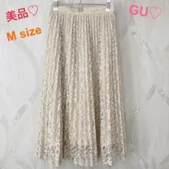 【美品】ジーユー♡スカート♡レーススカート♡プリーツ