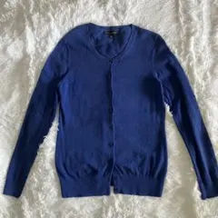 BANANA REPUBLIC ブルー　クルーネックカーディガン M ブルー