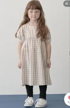 Lycee mine コットンフリフリワンピース ギンガムチェック