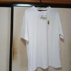 ホワイト Tシャツ カラフル刺繍 未使用