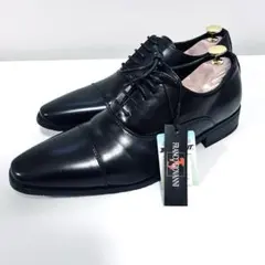 【新品】FRANCO GIOVANNI ビジネスシューズ　ブラック　25.5cm