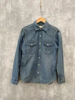 BEAMS ビームス デニムシャツ S ブルー系