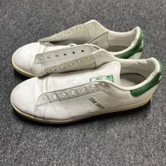 adidas Stan Smith ホワイト/グリーン　紐なし