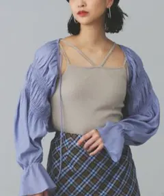 フリーズマート ボレロカーディガン 青 Zara dholicのサムネイル