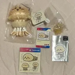 タコクラゲ5点 マスコット キーホルダー ステッカー ナガノの水族館