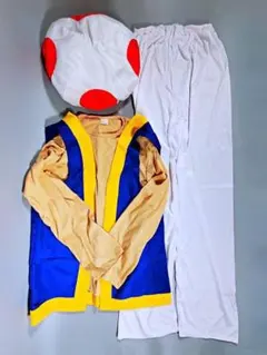 コスプレ スーパーマリオブラザーズ キノピオ風 衣装 一式 大人 フリーサイズのサムネイル