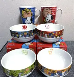 PEANUTS スヌーピー ケンタッキー マグ ボウル まとめ売り