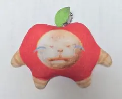 りんご 猫 マスコット キーホルダー