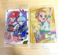 アイカツ　プリパラ　ウエハース　ひなき　じゅり　みつき