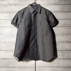 まっちー☆さま専用　トリココムデギャルソン　半袖シャツ　丸襟　ネイビー　ロゴ入り まっちー☆さま専用 トリココムデギャルソン 半袖シャツ 丸襟 ネイビー
