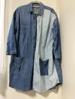 ロデオクラウンズ　デニムワンピース 膝丈 長袖