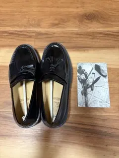 【新品未使用】ARTESANOS 厚底キルトタッセルローファー 37 ブラックのサムネイル
