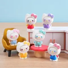 「断捨離」かわいいハローキティ ミニフィギュア 6点セット
