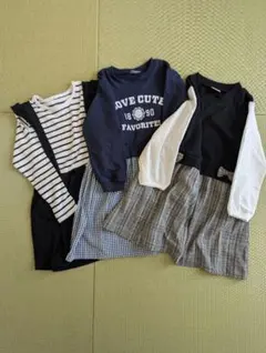 まとめ売り　キッズ120　長袖カットソー3枚セット