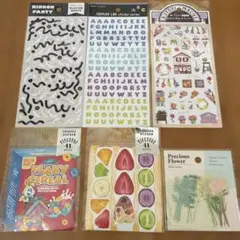 14シールまとめ売り　6枚セット　フーディーズステッカー　ことりまち商店街