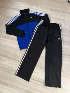 adidas ジャージセット 青/黒