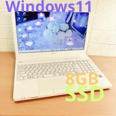 大人気❤️富士通ホワイトノートパソコン❤️Windows11❤️届いたら 