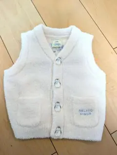 ジェラートピケ　BABY ペンギンジャガードベスト　チョッキ　ベビー服