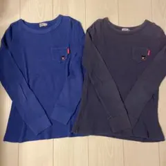 ミキハウス　ダブルビー　ワッフル長袖シャツ