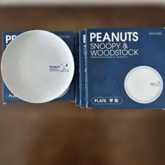 PEANUTS Snoopy & Woodstock プレート 4枚セット