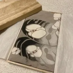 袱紗 ふくさ 風呂敷 絹100% グレー 花模様 冠婚葬祭 法事 男女兼用