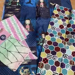 鬼滅の刃　生地　はぎれ　セット　ねずこ　胡蝶しのぶ